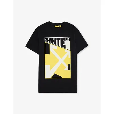 Off-white Kids' W Con Cotton-jersey T-shirt 12-16 Years Black