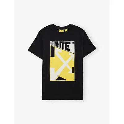 Off-white Kids' W Con Cotton-jersey T-shirt 6-10 Years Black