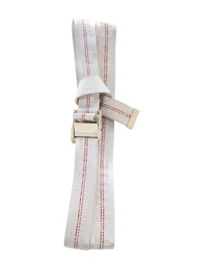 Pre-owned Off-white Waist Belt In White