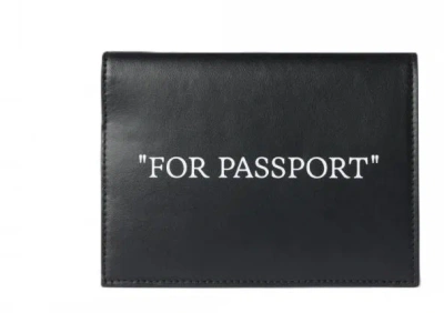 Off-white Wallets Neri E Grigi In Black