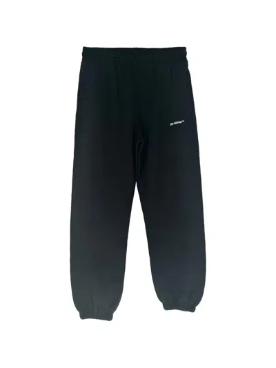 Pre-owned Off-white Wave Out Diag Track Pants In Black