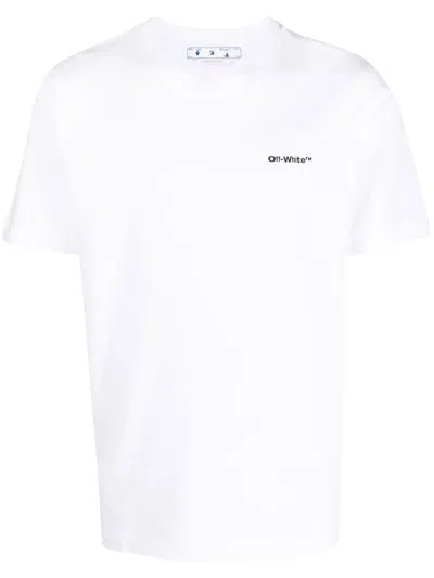 OFF-WHITE WAVE OUTLINE DIAG PRINT T-SHIRT
