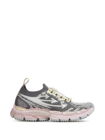 OFF-WHITE W-BE RIGHT BACK KNIT LACE-UP SNEAKERS
