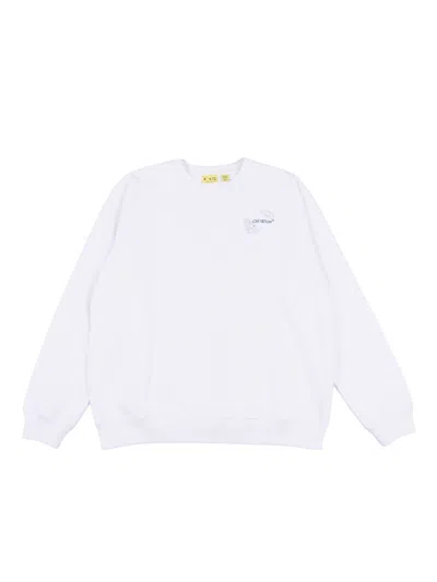 Off-white Off White Arrow Butterfly Crewneck In Black