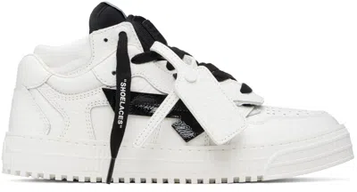 Off-white 3.0 Floating Arrow Lace-up Leather Sneakers In White