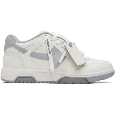 Off-white White & Gray 'out Of Office' Sneakers In White/grey