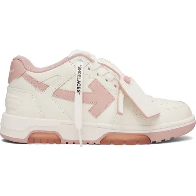 Off-white White & Pink 'out Of Office' Sneakers In White/pink