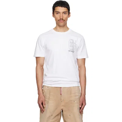 Off-white White Big Double Arrow Slim T-shirt
