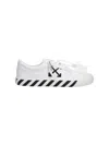 Off-white White Black Graphics Leather Sneakers In Multi