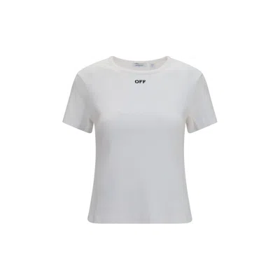 OFF-WHITE WHITE COTTON T-SHIRT