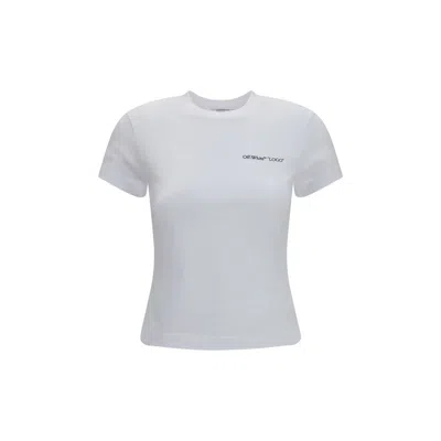 OFF-WHITE WHITE COTTON T-SHIRT