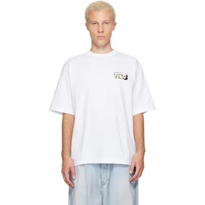 Off-white Cotton T Shirt Short Sleeves Crew Neck In White
