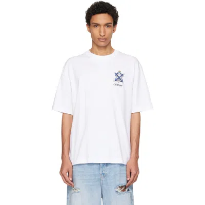 Off-white Kaleidoscope Graphic Cotton Crew Neck T-shirt In White