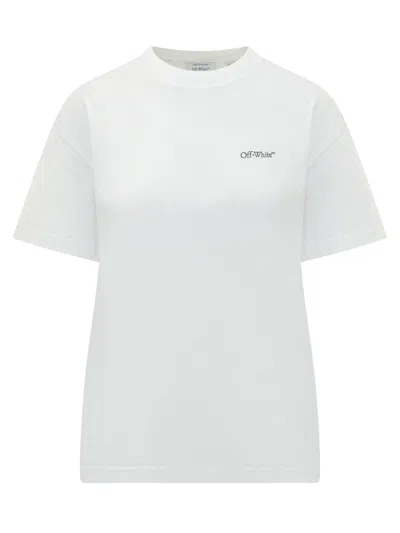 Off-white White Logo Crew Neck T-shirt