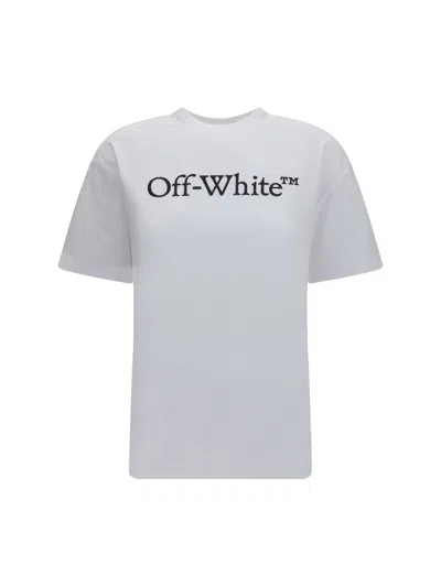 Off-white White Logo Crew Neck T-shirt