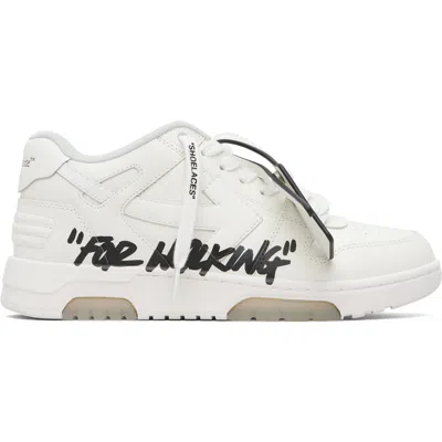 Off-white White Out Of Office 'for Walking' Sneakers In White/black