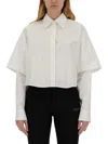 Off-white White Oversized Solid Shirt In White