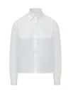Off-white White Regular Logo Patch Shirt In White