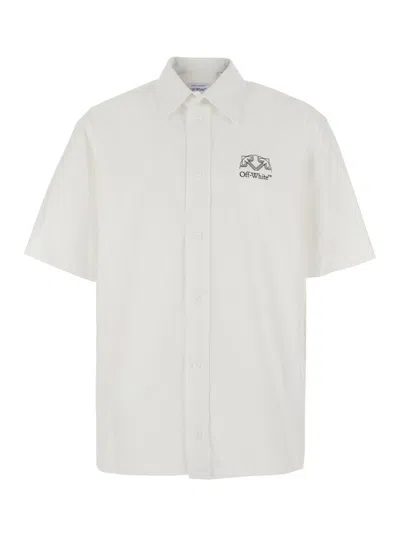 Off-white White Regular Logo Shirt