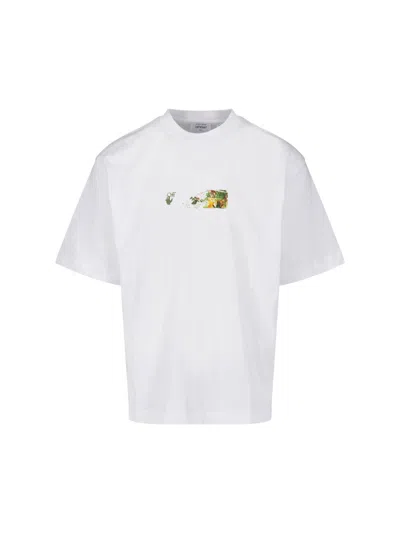 Off-white White Spices Arrow Skate Cotton Printed T-shirt