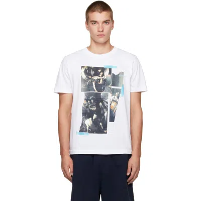 Off-white White Tape Mercy Regular T-shirt In Multi