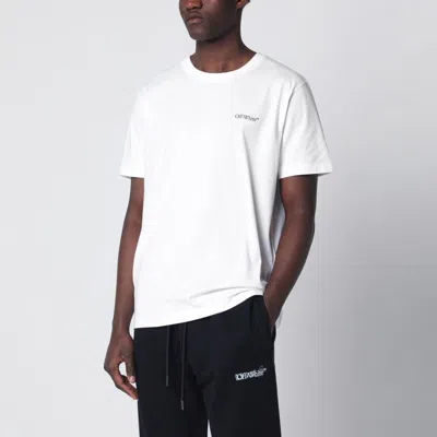 Off-white Graphic Print Crew Neck Short Sleeve T-shirt In White