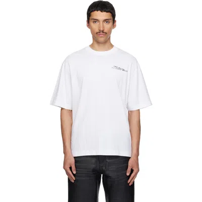 Off-white Graphic Print Crew Neck Short Sleeves T-shirt In White