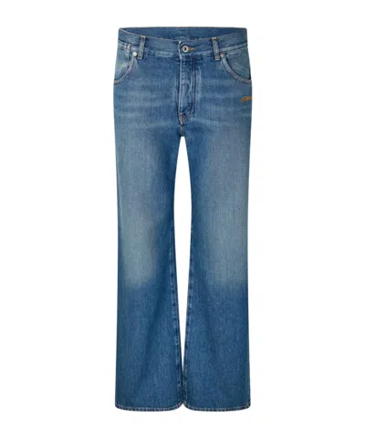 Off-white Wide Jean In Blue