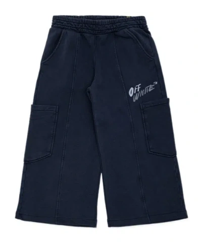 Off-white Wide-leg Sweatpants In Black