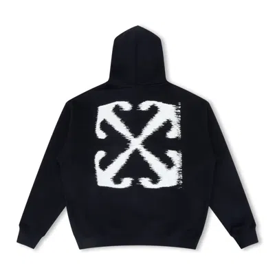 Off-white Windy Arrow Hoodie In Black