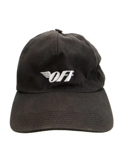 Pre-owned Off-white 'wing Off' Baseball Hat In Black