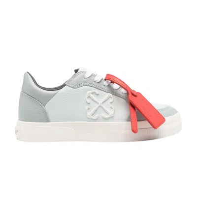 Pre-owned Off-white Wmns New Low Vulcanized 'greyish Mint Green' | Women's Size 45