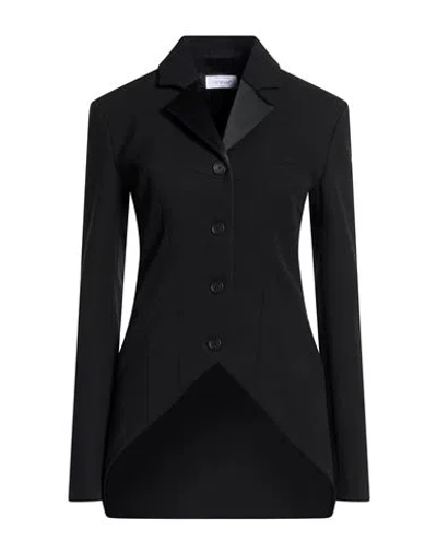 Off-white Woman Blazer Black Size 4 Virgin Wool