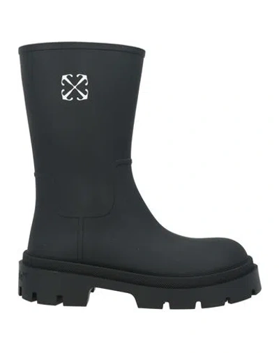 Off-white Woman Boot Black Size 7 Rubber