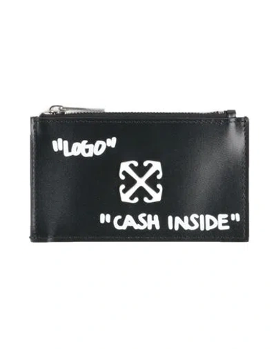 Off-white Woman Cardholder Black Size - Calfskin