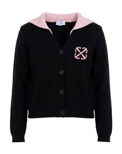 Off-white Woman Cardigan Black Size Xs Wool, Cashmere