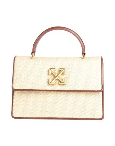 Off-white Woman Handbag Beige Size - Polyamide, Cotton