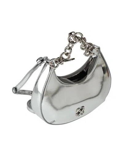 Off-white Woman Handbag Silver Size - Polyester, Polyurethane
