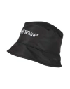Off-white Off White Cappello Bucket Con Ricamo In Black