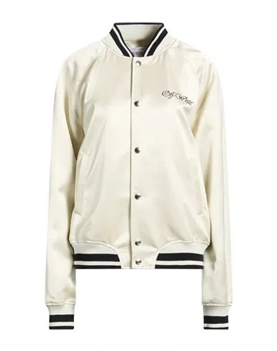 Off-white Woman Jacket Off White Size 12 Viscose