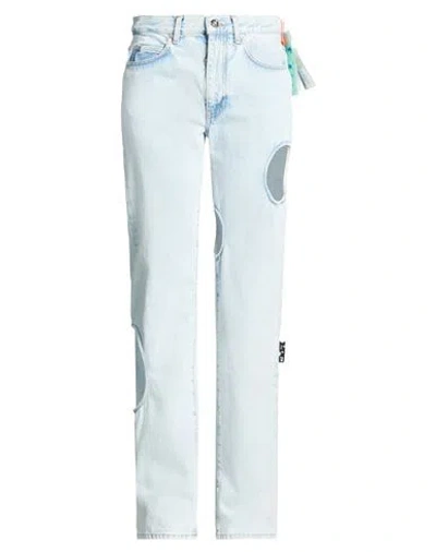 Off-white Woman Jeans Blue Size 29 Cotton