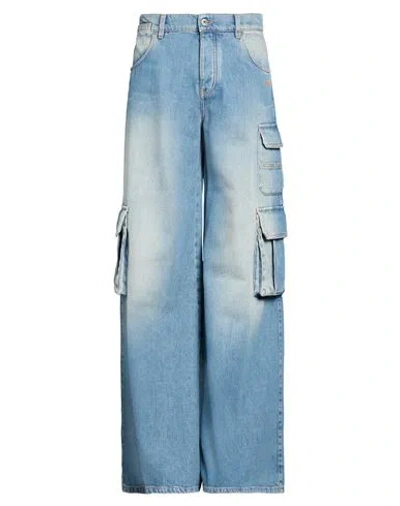 Off-white Woman Jeans Blue Size 30 Cotton