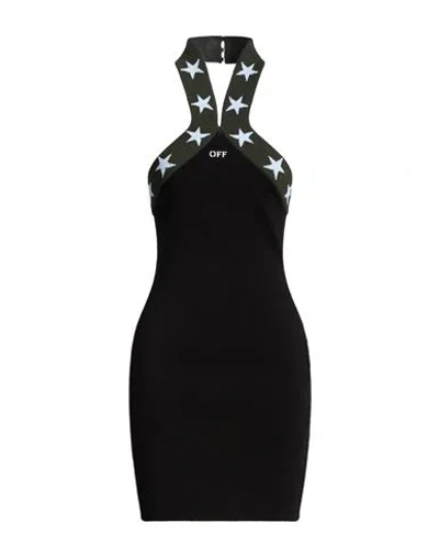 Off-white Woman Mini Dress Black Size M Viscose, Polyester