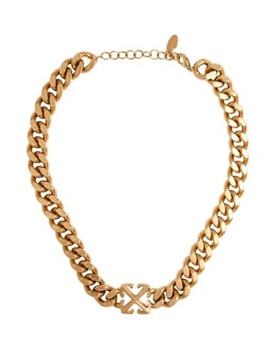 Off-white Woman Necklace Gold Size - Brass