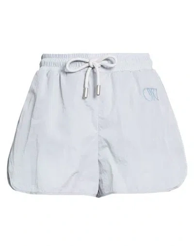 Off-white Woman Shorts & Bermuda Shorts Light Grey Size 4 Polyamide, Polyester In Black