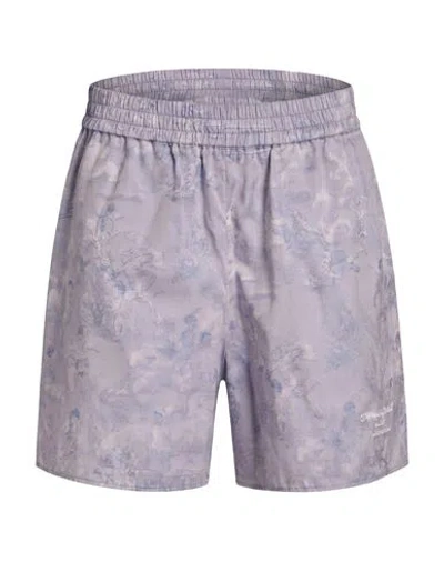 Off-white Woman Shorts & Bermuda Shorts Lilac Size 8 Cotton In Purple