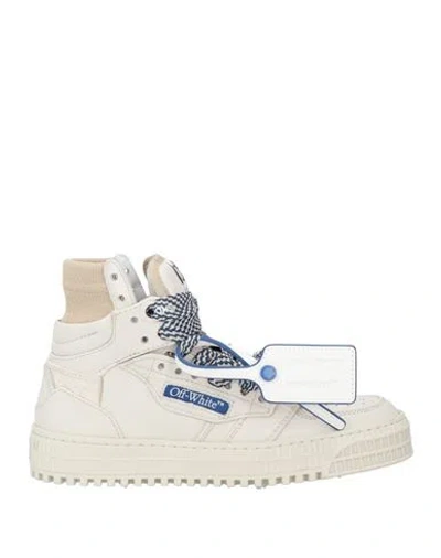 Off-white Woman Sneakers Light Grey Size 5 Calfskin, Textile Fibers In Multi