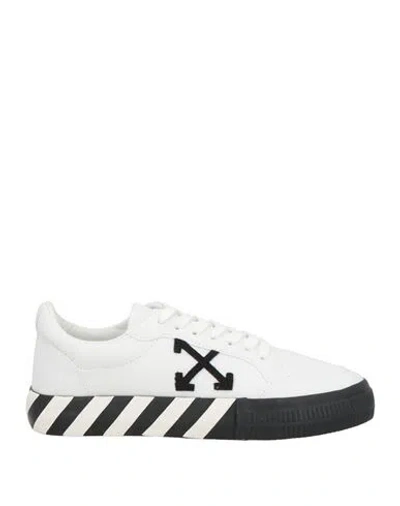 Off-white Woman Sneakers White Size 8 Textile Fibers, Leather
