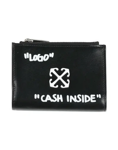 Off-white Woman Wallet Black Size - Calfskin