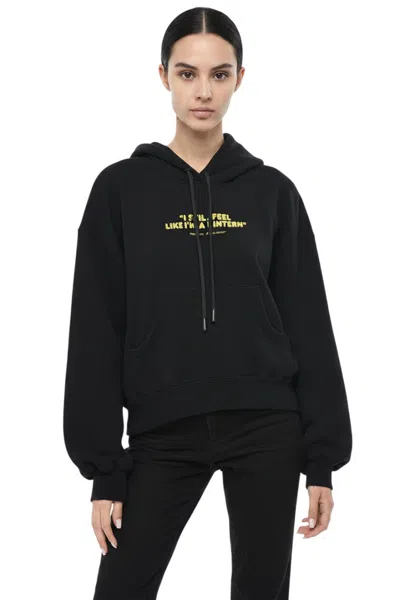 Off-white Women Black Graphic Hood Sweatshirt
